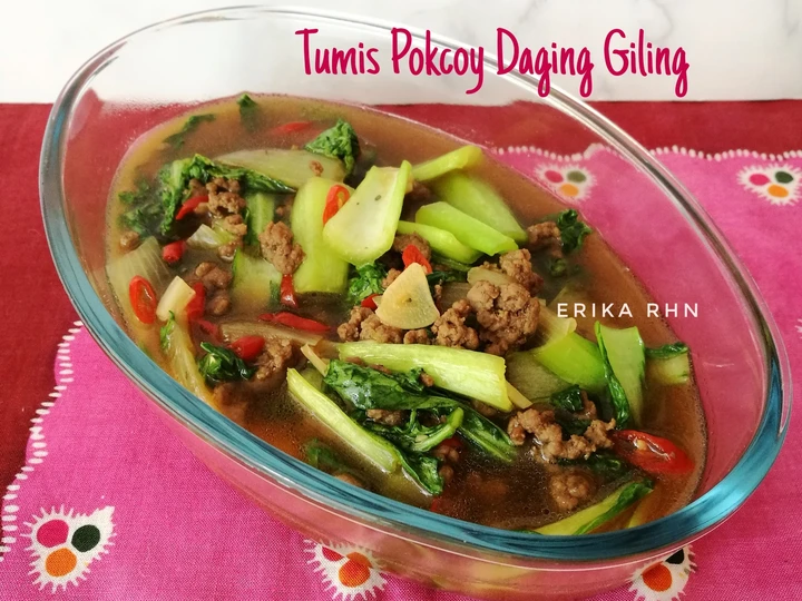 Langkah Gampang Menyiapkan Resep Tumis Pokcoy Daging Giling Anti Ribet, Menggugah Selera