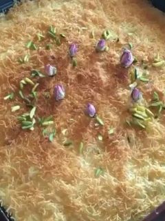صورة لوصفة كنافه محشيه قشطه