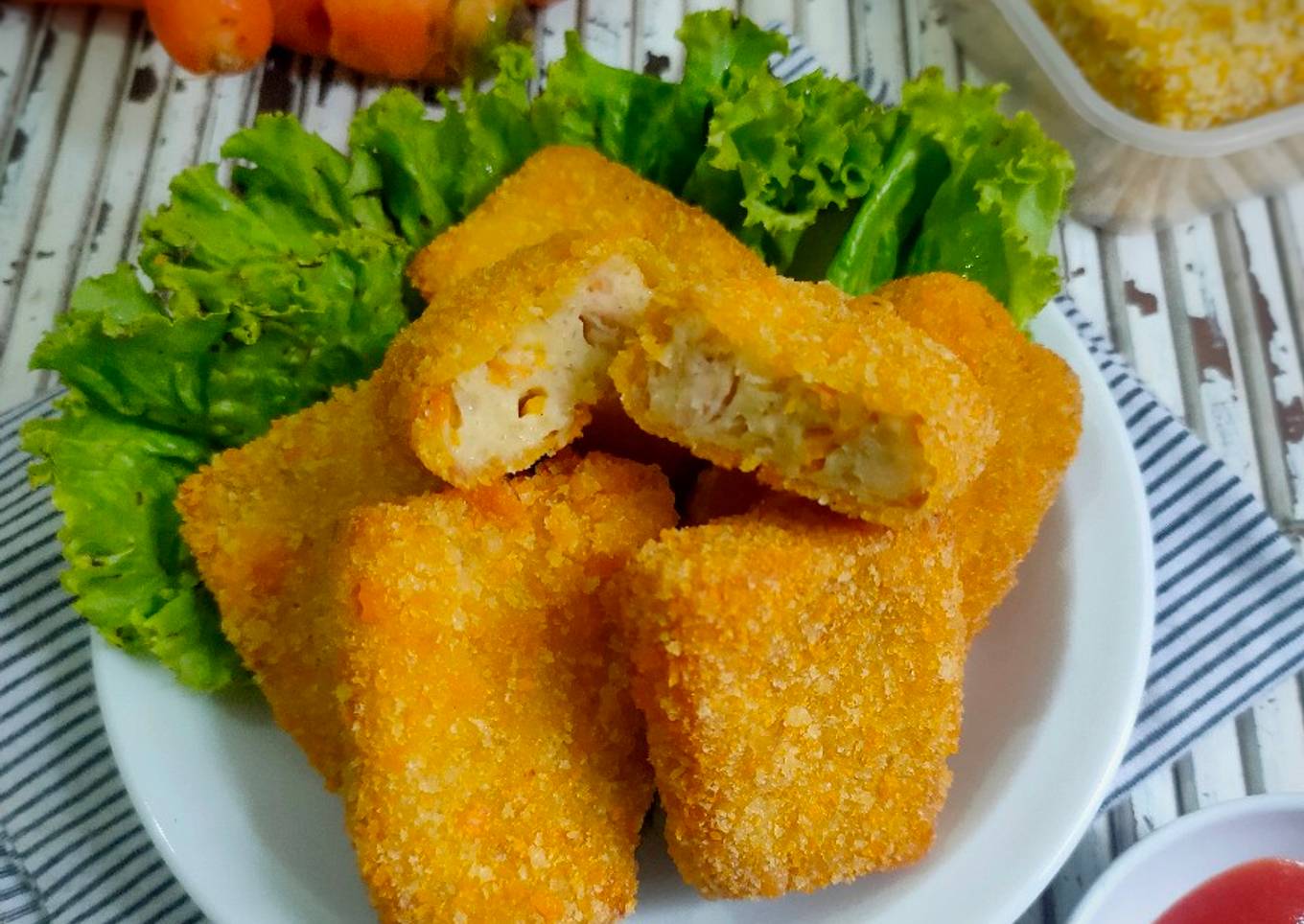 Nugget ayam wortel