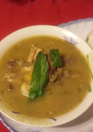 Una foto de Sancocho dominicano