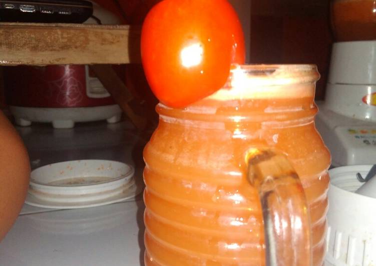 Langkah Mudah untuk Membuat Jus tomat wortel, Menggugah Selera