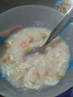 Foto resep Bubur nasi sayur kuah tan hua tang