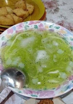 Foto resep Es Melon Selasih