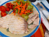 Pesce spada con insalata e pomodorino ciliegino 🍅🐟