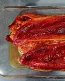 Pimientos rojos morrones asados Freidora de aire Cosori Turbo Blaze