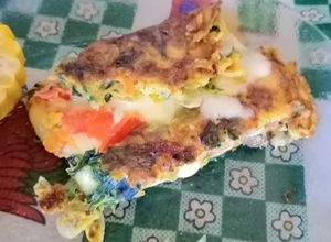 Una foto de Omelette salvador de verduras