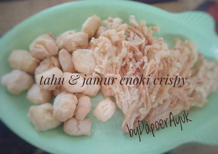 Tahu & Jamur enoki crispy
