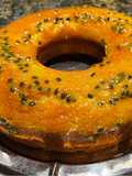 Torta de maracujá, húmeda