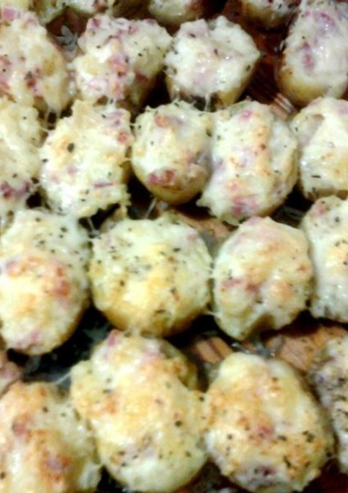 Una foto de Patatas rellenas de jamón