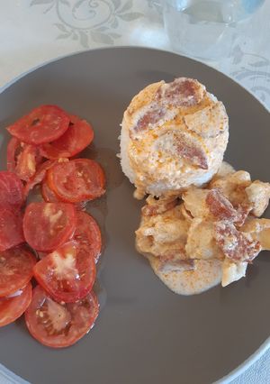 Une photo de Poulet au chorizo au cookeo