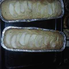 Una foto de Budin de manzana