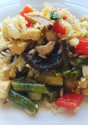 Una foto de Chop suey a la mostaza