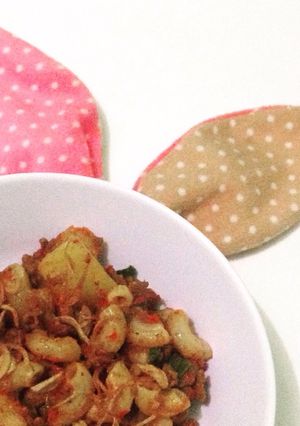 Foto resep Daging Giling Kentang Balado dg Makaroni