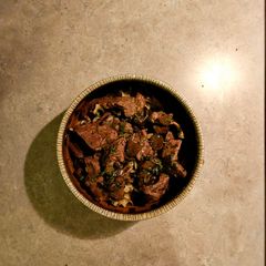 A picture of Beef Burgunday over Noodles.