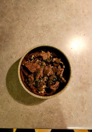 A picture of Beef Burgunday over Noodles.