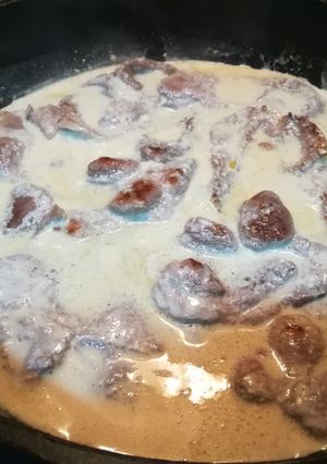 Una foto de Pollo o filete de aguja al roquefort