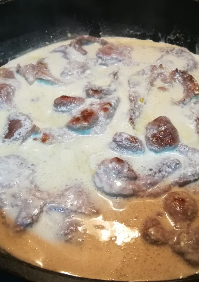 Una foto de Pollo o filete de aguja al roquefort
