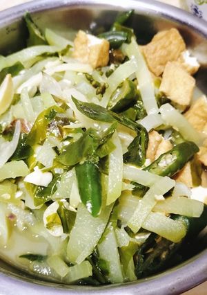 Foto resep Tumis Labu Siam Daun Melinjo