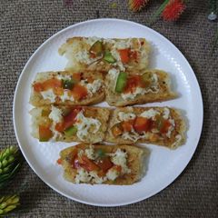 A picture of Garlicy bread.