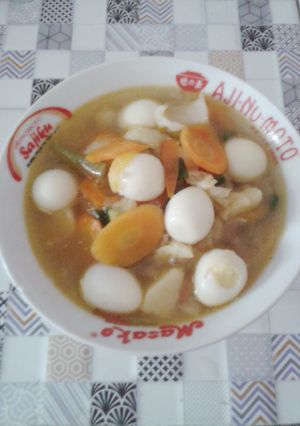 Foto resep Sayur sop telur puyuh