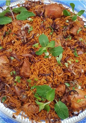 صورة لوصفة برياني دجاج معا حليب جوز الهند