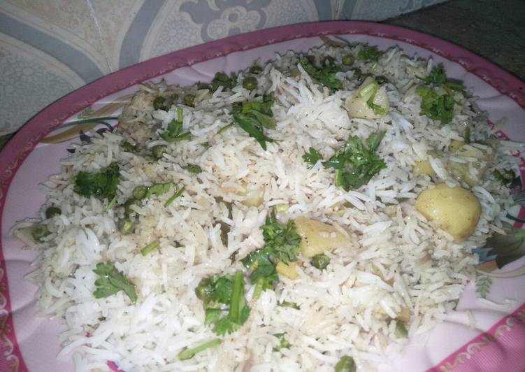 Vegetable white rice