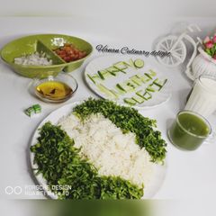 A picture of Green White Green rice #oct1strush.