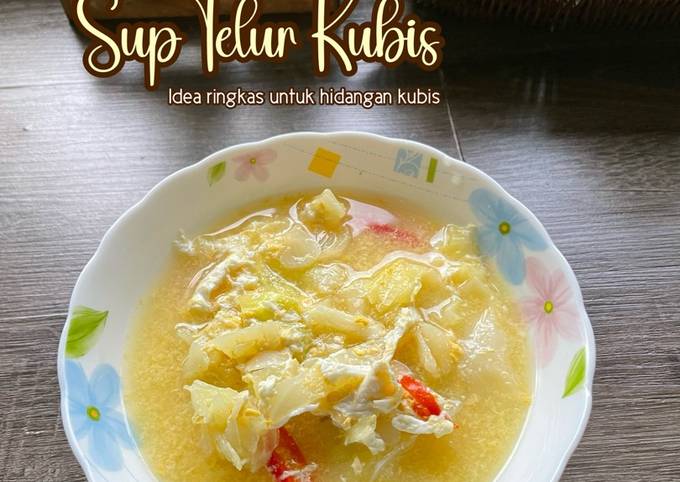 Resipi Sup Telur Kubis Oleh Salina Jalaludin Cookpad