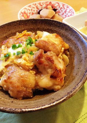 A picture of Kid-Friendly Teriyaki Chicken and Egg Rice Bowl.