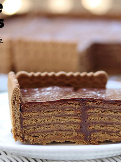 Una foto de Tarta de galletas y chocolate