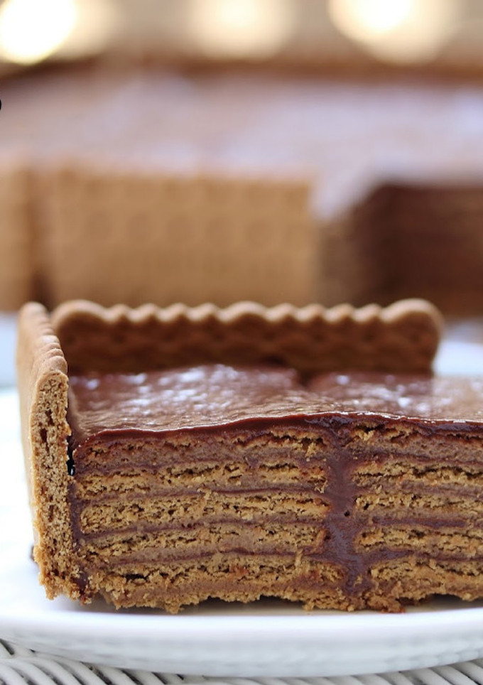 Una foto de Tarta de galletas y chocolate