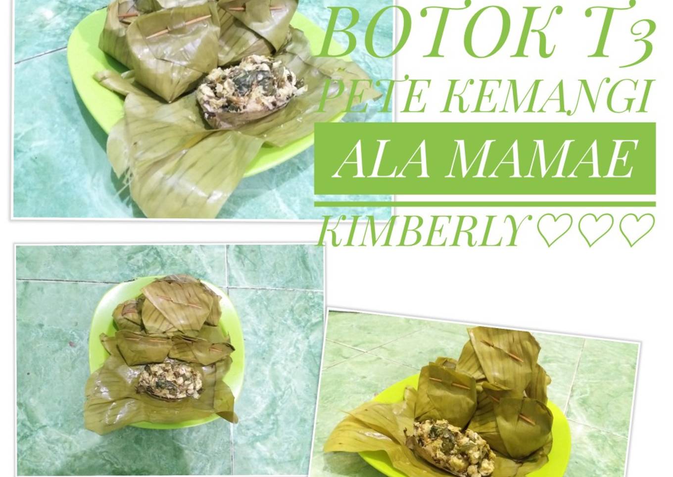 Botok T3 (Tahu,,Tempe,,Teri) Pete Kemangi Enak