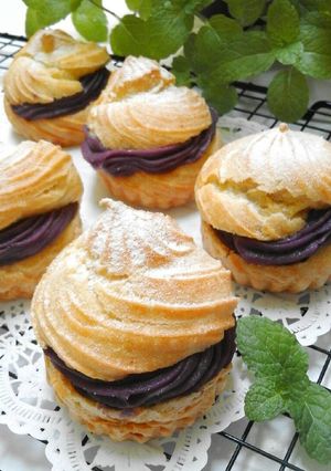 Foto resep Soes Vla Ubi Ungu