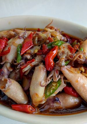 Foto resep Cumi asin saus tiram