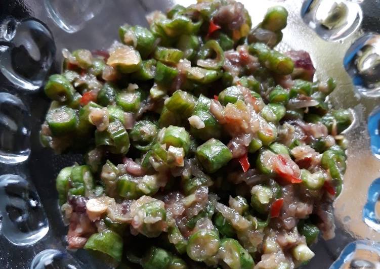 Sambel pencok kacang panjang