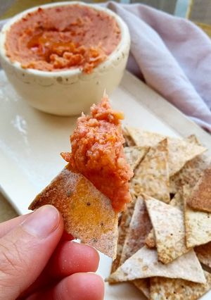 Una foto de Doritos caseros saludables