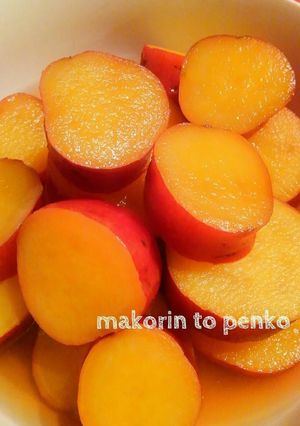 A picture of Bento and Side Dish: Sweet Potatoes with Honey and Lemon.