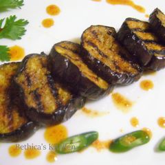 Pan Grilled Eggplants A picture of Pan Grilled Eggplants.