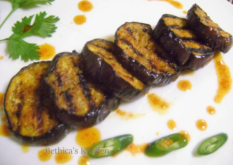 Recipe of Quick Pan Grilled Eggplants