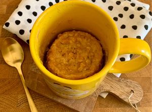 Une photo de ☆Mugcake à la Semoule, Miel et Fleur d’Oranger façon Basboussa☆
