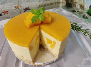 芒果起司慕斯蛋糕 的食譜成品照片