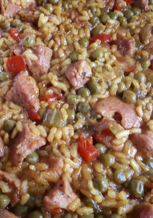Foto principal de Paella de carne de pavo a mi manera