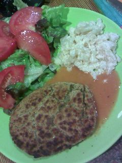 Una foto de Hamburguesas de berenjena y quinoa