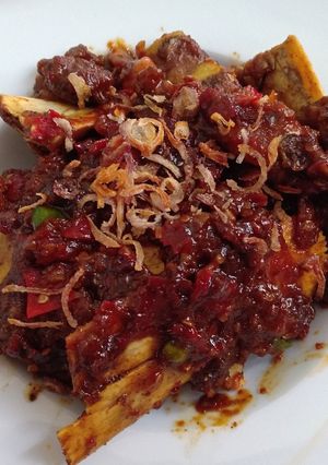 Foto resep Iga bumbu pedas