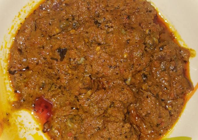 Isoko type of Banga soup