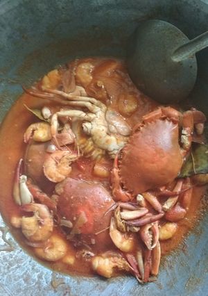 Foto resep Udang Kepiting Saus Padang