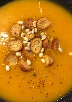 Une photo de Velouté potimarron / pdt / oignon