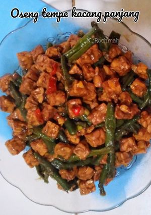 Foto resep Oseng tempe kacang panjang