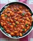 White Dry Lima Beans in Red Gravy (Butter Beans)