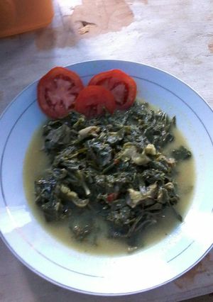 Foto resep Bobor daun singkong ati ampla